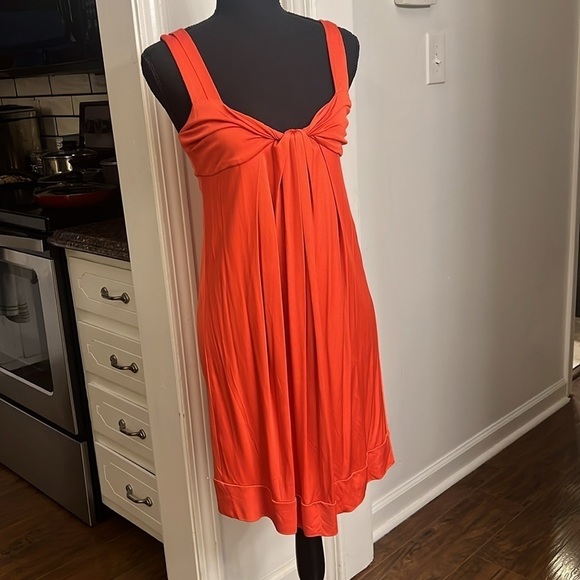 Diane von Furstenberg Rust Orange Dress, sz 8 - Picture 3 of 11